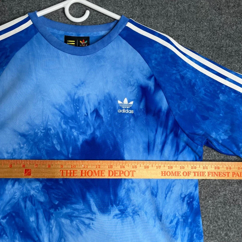 Adidas Pharrell Williams Hu Holi Tie Dye T-Shirt Blue Mens Medium Streetwear